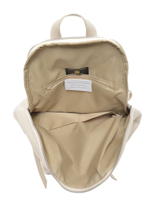 Anna Luchini SS22 AL 1677 Beige Cuir de vachette Sac - Image 3