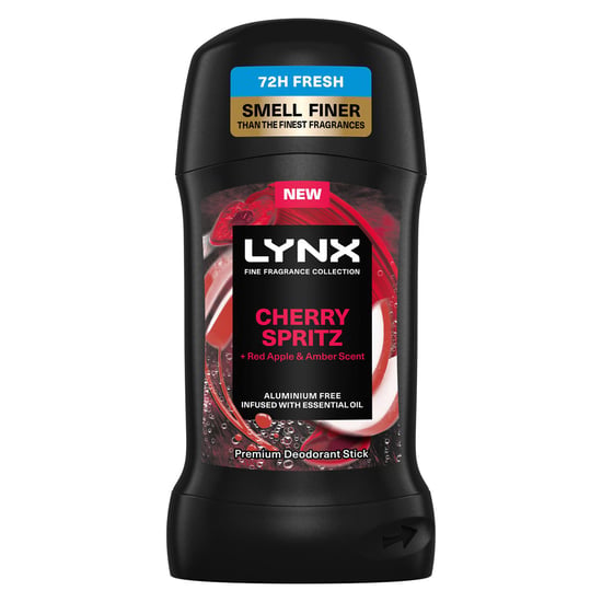 Lynx Deodorant Stick Cherry Spritz with 72Hrs Freshness 50ml, 6 Pack
