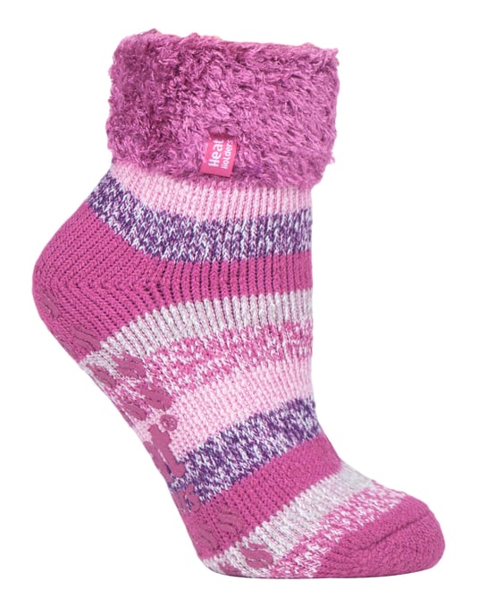 HEAT HOLDERS - Womens Thermal Slipper Bettsocken mit rutschfesten Griffen - Image 1