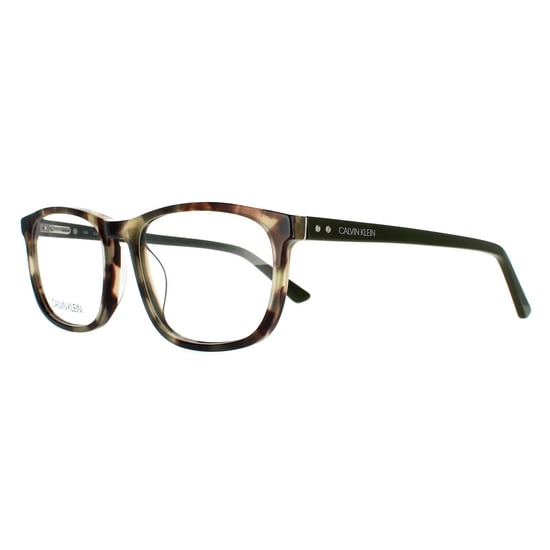 Calvin Klein Square Mens Cargo Tortoise Brillenrahmen - Image 2