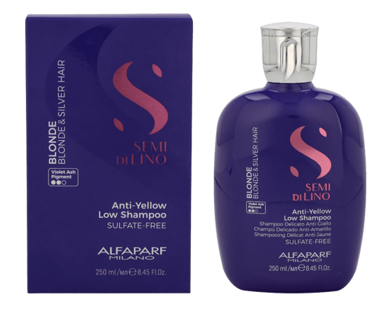 Alfaparf Semi Di Lino Anti-Yellow Low Shampoo. - Image 1