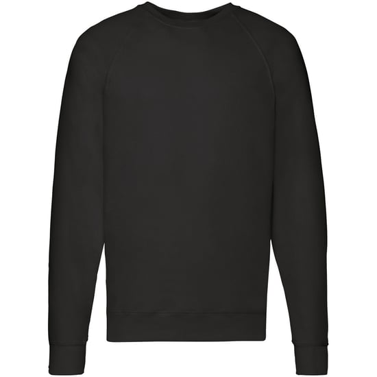 Fruit Of The Loom Herren leichtes Raglan Sweatshirt (240 GSM) (Schwarz) - Image 2