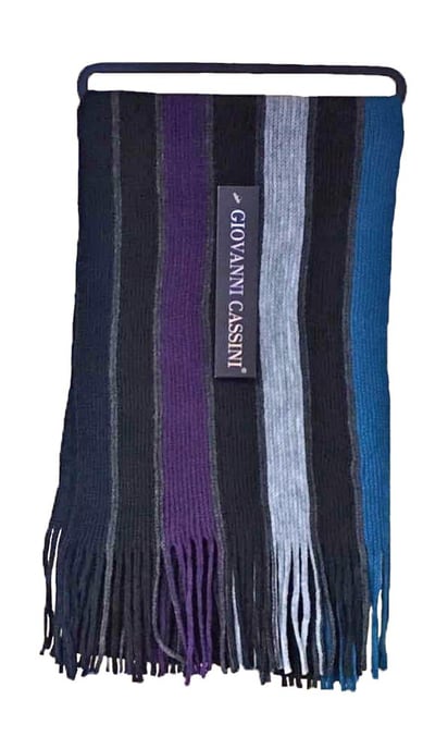 Herren italienisch inspiriert warm gestrickt gestreiften Winterschal Einheitsgröße - Image 1