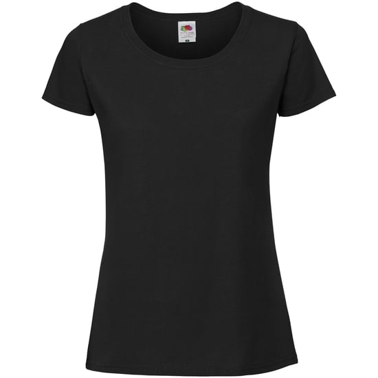 Fruit Of The Loom Womens/Ladies Fit Ringspun Premium Tshirt (Schwarz) - Image 1