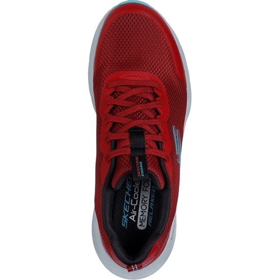 Skechers Edgeride Rekze Herren Sneaker aus Textil in Bordeauxrot/Grau - Image 3