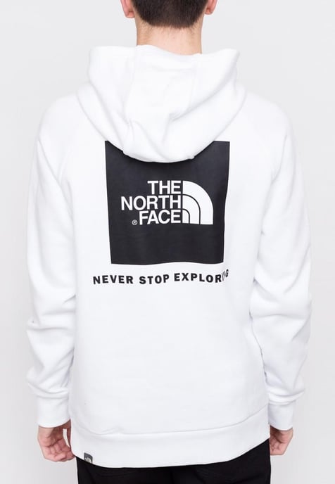 The North Face Mens Reglan Red Box Hoodie in weiß - Image 2