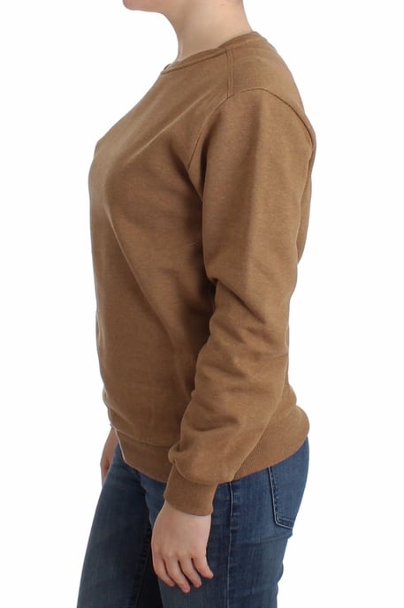 John Galliano Damen Brauner Rundhalsausschnitt Baumwollpullover - Image 2
