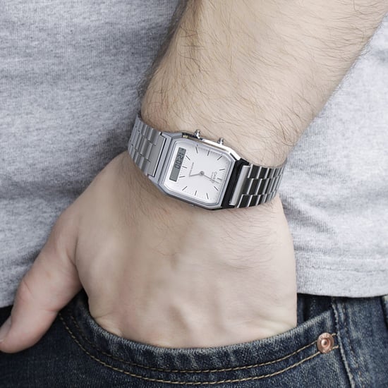 Casio Casio Kollektion Herrenuhr Silber AQ-230A-7DMQYES - Image 5