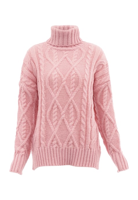 Mymo Rollkragenpullover Damen rosa - Image 1