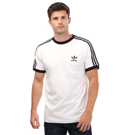 T-shirt Originals 3 bandes California adidas Originals Pour Homme en Blanc Noir - Image 1