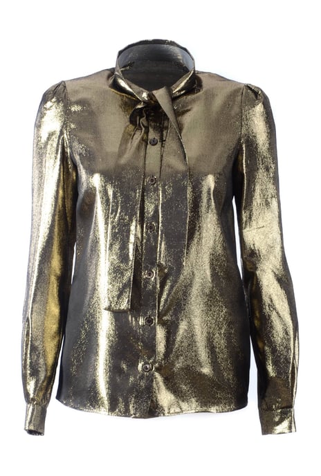Dolce & Gabbana Damen Bluse mit langen Ärmeln und Schleife - Image 1