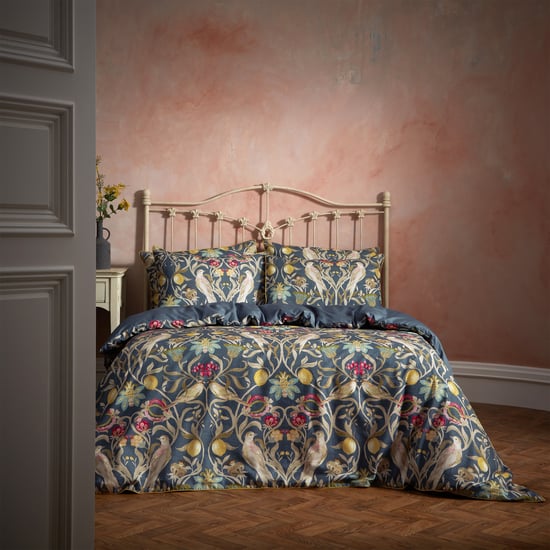 EW von Edinburgh Weavers Liberty Floral Birds Luxus-Baumwoll-Bettbezug-Set - Image 1