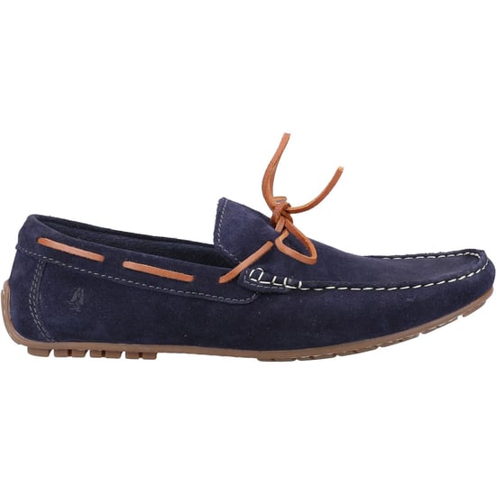 Hush Puppies Reuben Wildleder Herren Marine Bootsschuhe - Image 4