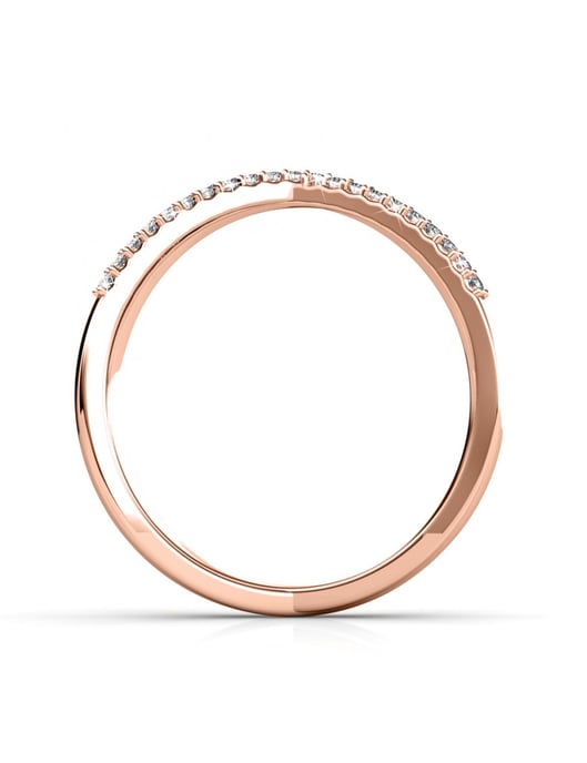 X Ring - Rose Gold und Kristall - Image 4