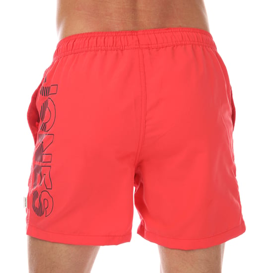 Men's Jack Jones Aruba Swim Shorts in Red