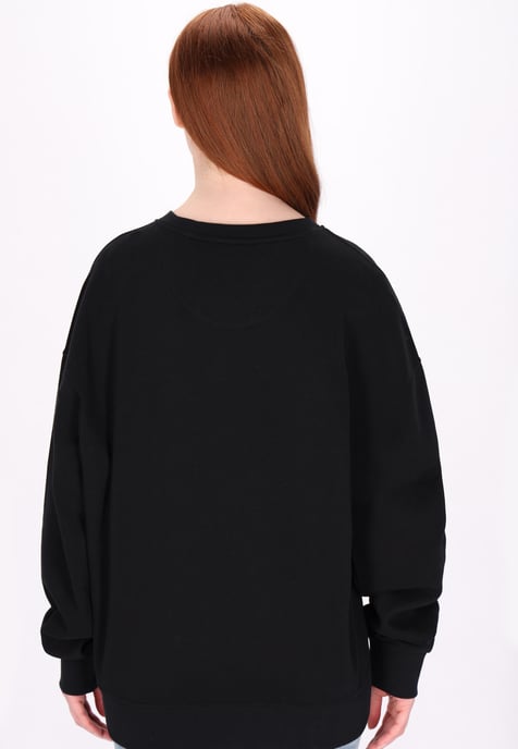 Dreimaster Sweatshirt Damen Schwarz - Image 4