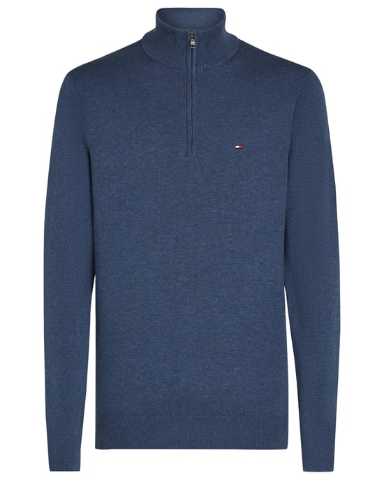 Tommy Hilfiger Essential Cotton Mens Half Zip Mock Sweatshirt