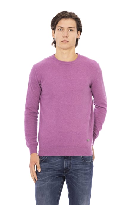 Baldinini Trend Men's Violet Wool Sweater