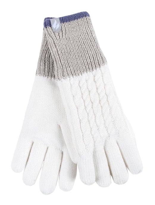 Heat Holders - Damen Thermohandschuhe für den Winter im Kisdon Style - Creme - Image 1