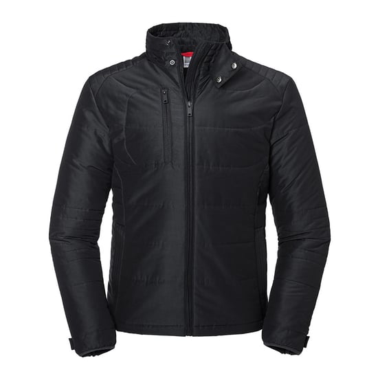 Russell Mens Cross Gepolsterte Jacke (Schwarz) - Image 1