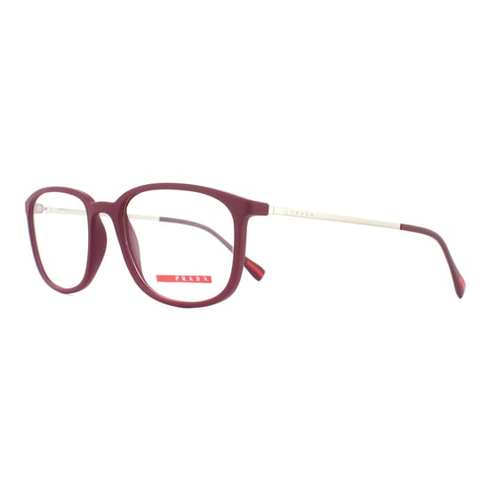 Prada Sportbrille Rahmen PS03HV VYX1O1 Bordeaux Gummi Männer - Image 2