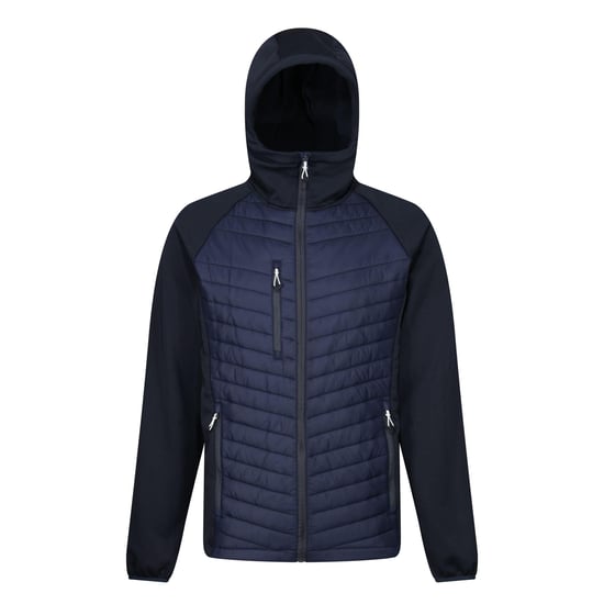 Regatta Mens Navigate Quilted Hybrid Jacket (Navy/Slate Grey)