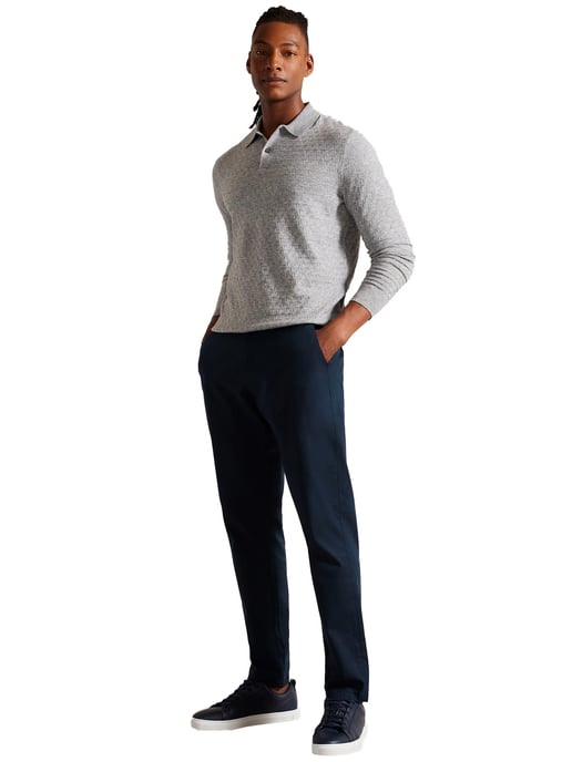 Ted Baker | Herren Langarm-Poloshirt aus Strick - Morar - Image 6