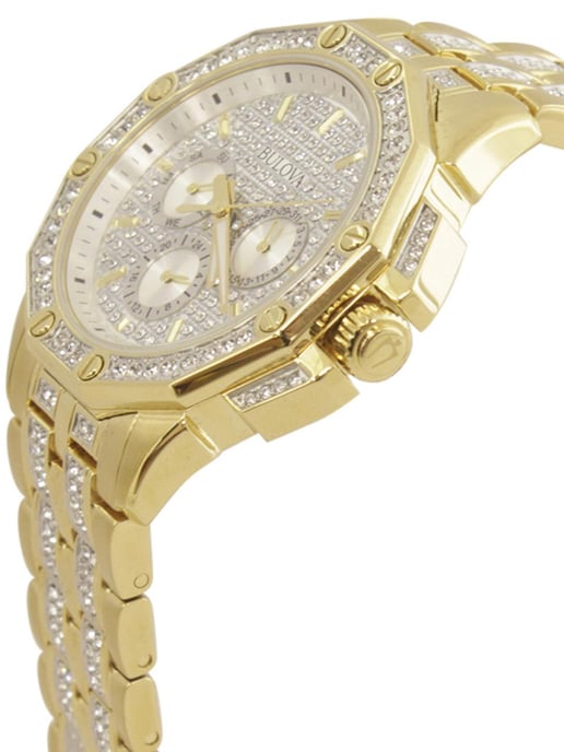 Bulova Crystal Octava Herren-Golduhr 98C126 - Image 4