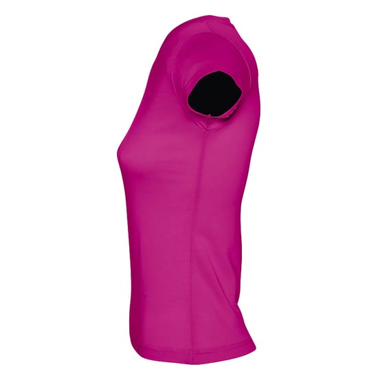 SOLs Damen/Damen Moon V-Ausschnitt T-Shirt mit kurzen Ärmeln (Fuchsia) - Image 3