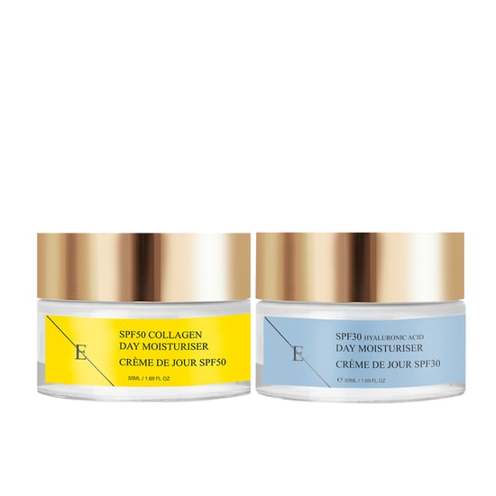 SPF 30 Hyaluronsäure-Tagescreme 50ml + SPF 50 Kollagen-Tagescreme 50ml - Image 1