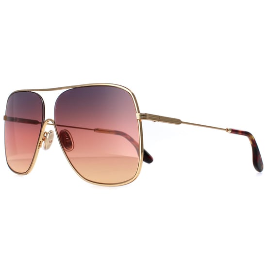 Victoria Beckham Aviator Womens Gold Brown Gradient VB132S