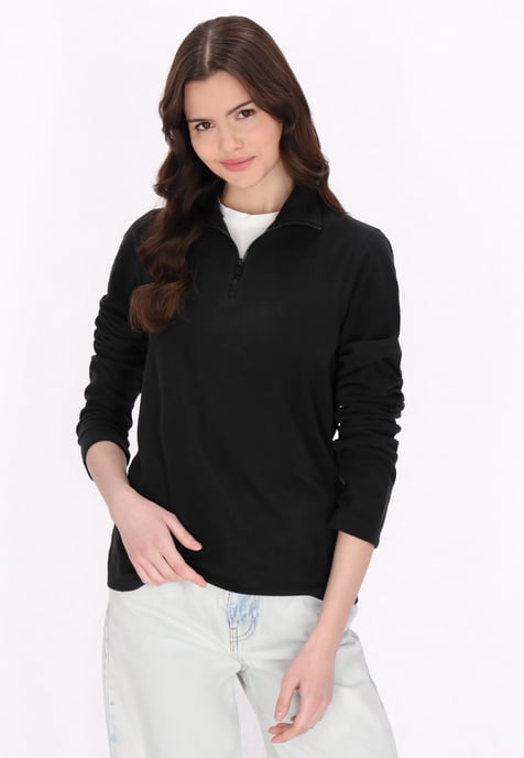Mymo Fleecepullover Damen schwarz - Image 3