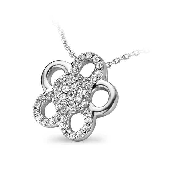 Orphelia Damen 925 Sterling Silber Set: Ketten-Anhänger + Ohrringe - Silber SET-5096 - Image 3