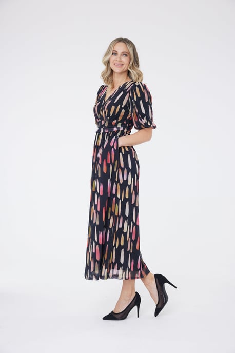 Yasmine Paintstroke Maxi Dress