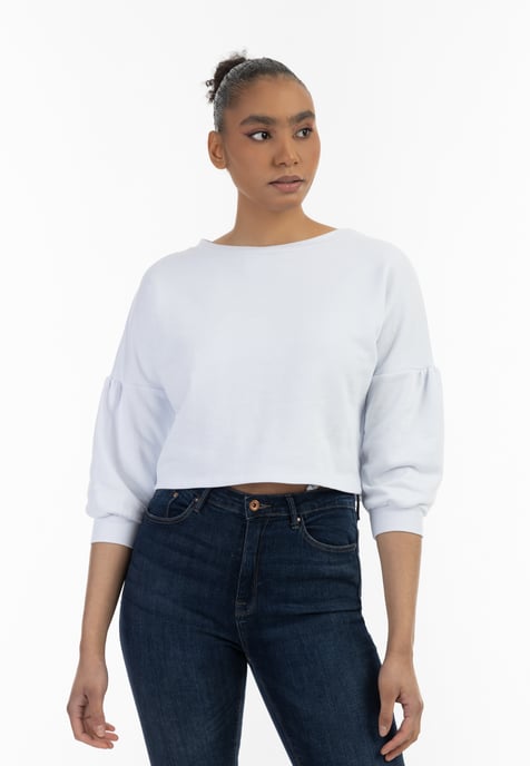 Mymo Sweatshirt Damen weiss - Image 3