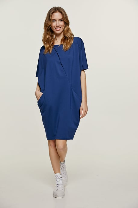 Blaues Punto di Roma Fledermauskleid - Image 1