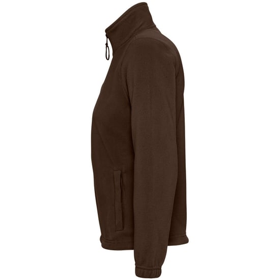 SOLS Womens/Ladies North Full Zip Fleece Jacke (Dark Chocolate) - Image 3