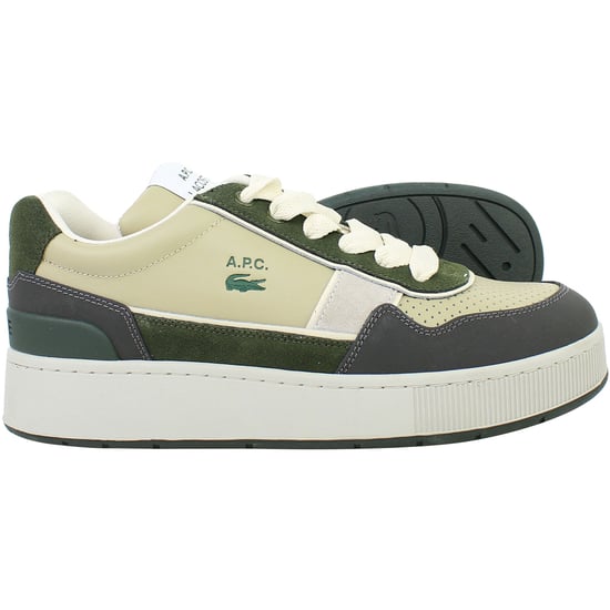 Lacoste Ace Clip 0822 2 SMA Herren Khaki Sneakers - Image 4