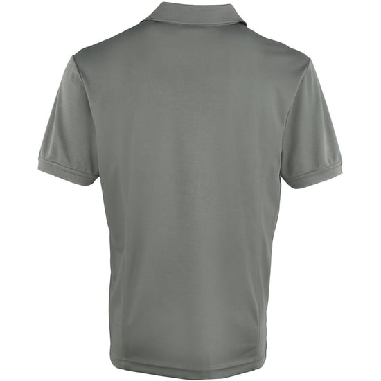 Premier Mens Coolchecker Pique Kurzarm-Polo T-Shirt (dunkelgrau) - Image 2