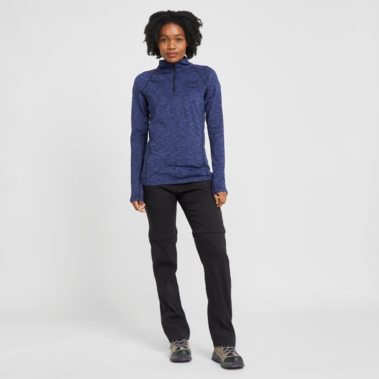 North Ridge Women's Ainslie Half Zip Fleece with Active Fit and Thumbhole Sleeves