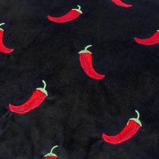 furn. Chillies Embroidered Cushion Cover