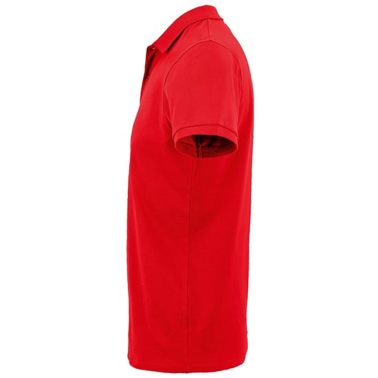 SOLS Herren Planet Pique Bio-Poloshirt (Rot) - Image 3