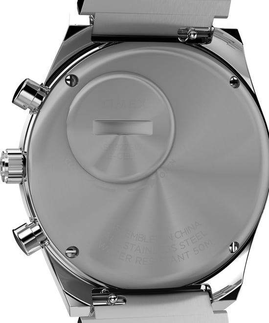 Timex Q Falcon Eye Chrono Herren Silber Uhr TW2W33700 - Image 3