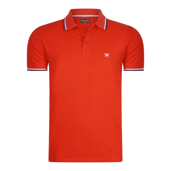 Cappuccino Italia Polo Applique Pique  Rot - Image 1