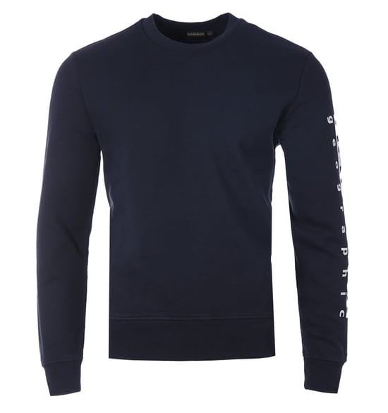 Napapijri Badas Rundhals-Sweatshirt - Blau Marine - Image 1