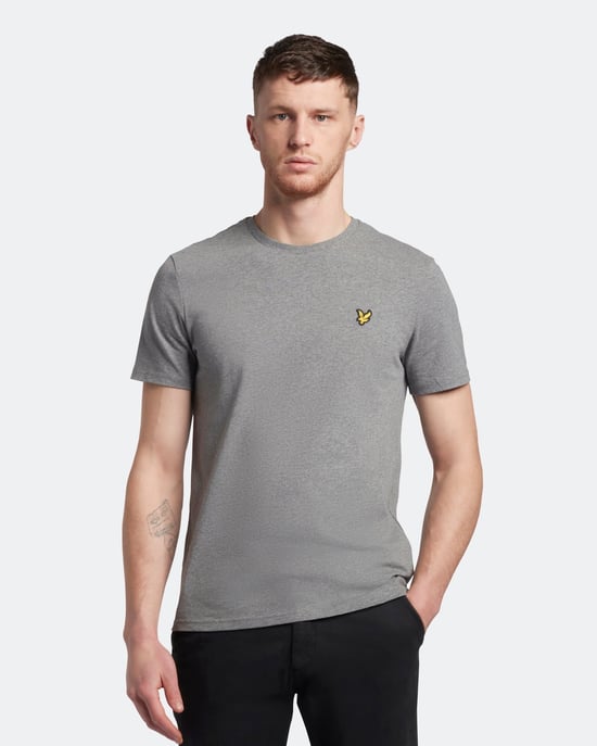 Lyle & Scott Einfarbiges T-Shirt in Grau - Image 1