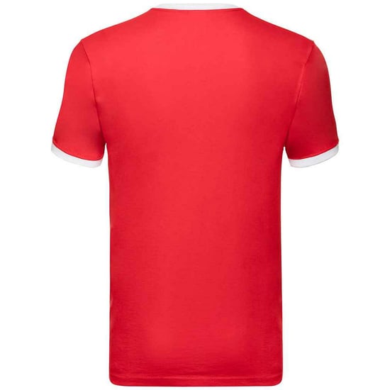 Fruit of the Loom - "Ringer" T-Shirt für Herren (Rot/Weiß) - Image 2