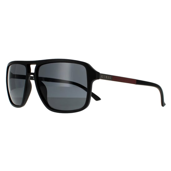 Guess Square Unisex Matte Black Smoke Grey Sonnenbrille - Image 2