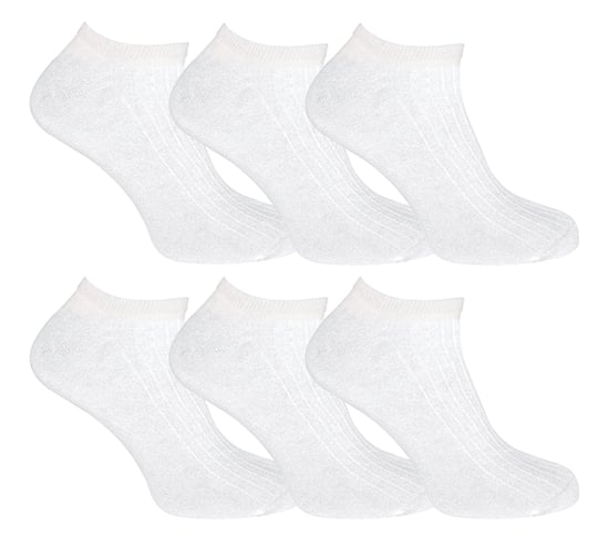 Kinder 100% Baumwolle Knöchel Socken | Sock Snob | Low Cut Trainer Socken für Jungen & Mädchen - Weiß - Image 1