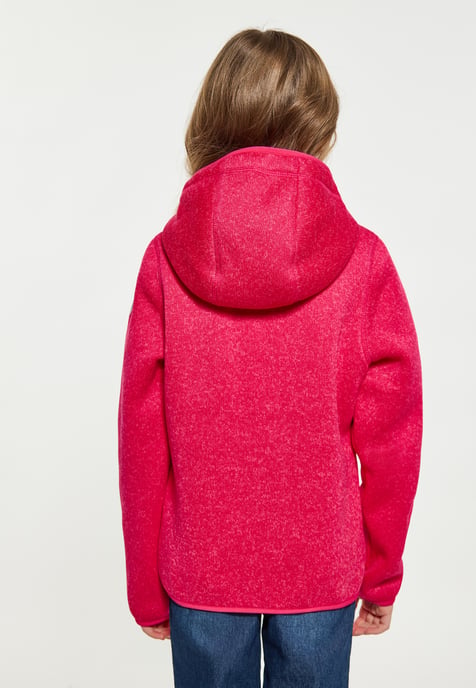 Schmuddelwedda Strickfleeceblouson Mädchen (Kids) Himbeerrosa Melange - Image 4